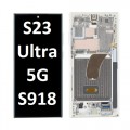 Samsung Galaxy SM-S918 (S23 Ultra 5G) OLED and Touch screen with frame (Original Service Pack) [CREAM / BEIGE] GH82-30465B/30466B